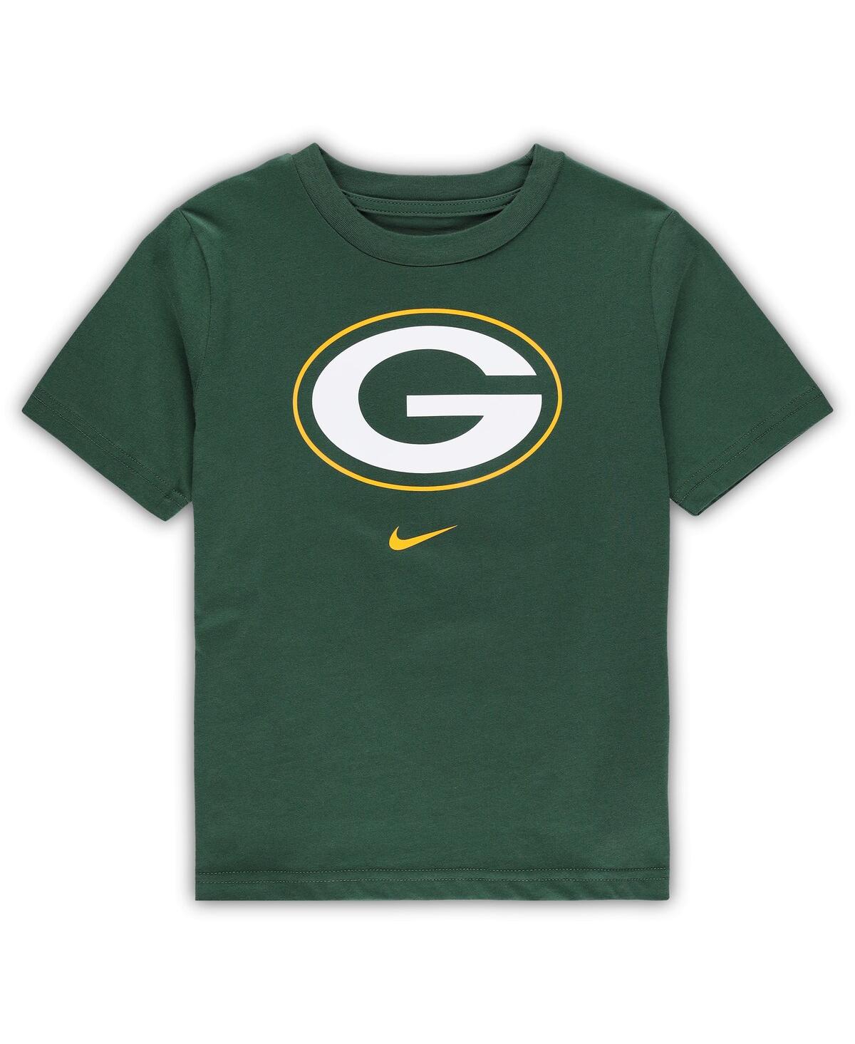 Nike Toddler Boys And Girls  Green Green Bay Packers Logo T-shirt In Green