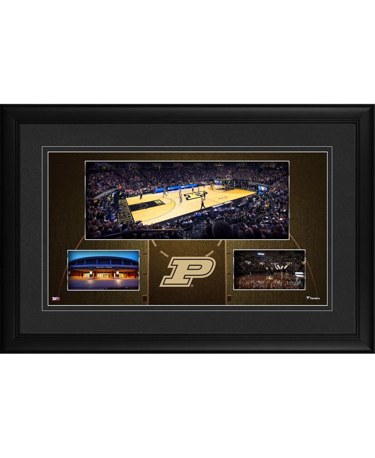 Fanatics Authentic Purdue Boilermakers Framed 10'' X 18'' Mackey Arena Panoramic Collage In Multi