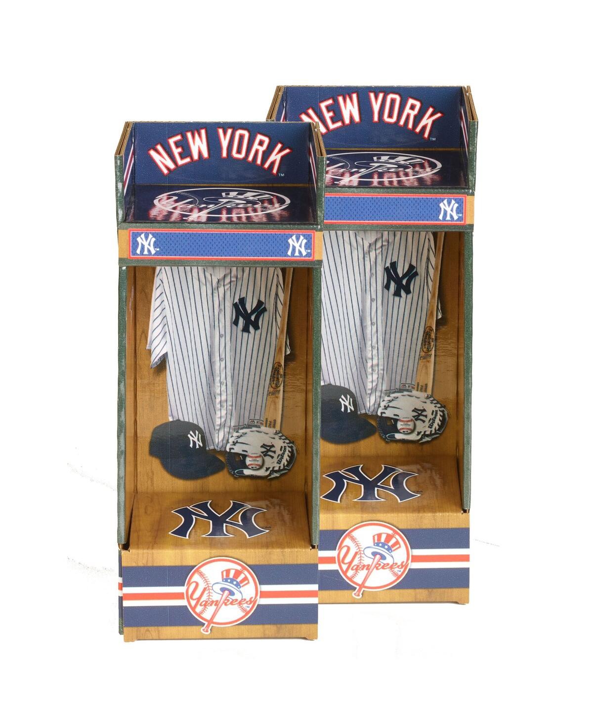 Shop Lockersource New York Yankees Corrugated Linerboard Mini Sports Locker 2-pack In Multi