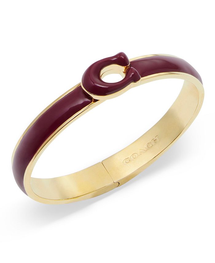Gold-Tone Signature Tabby Sculpted C Bangle Bracelet