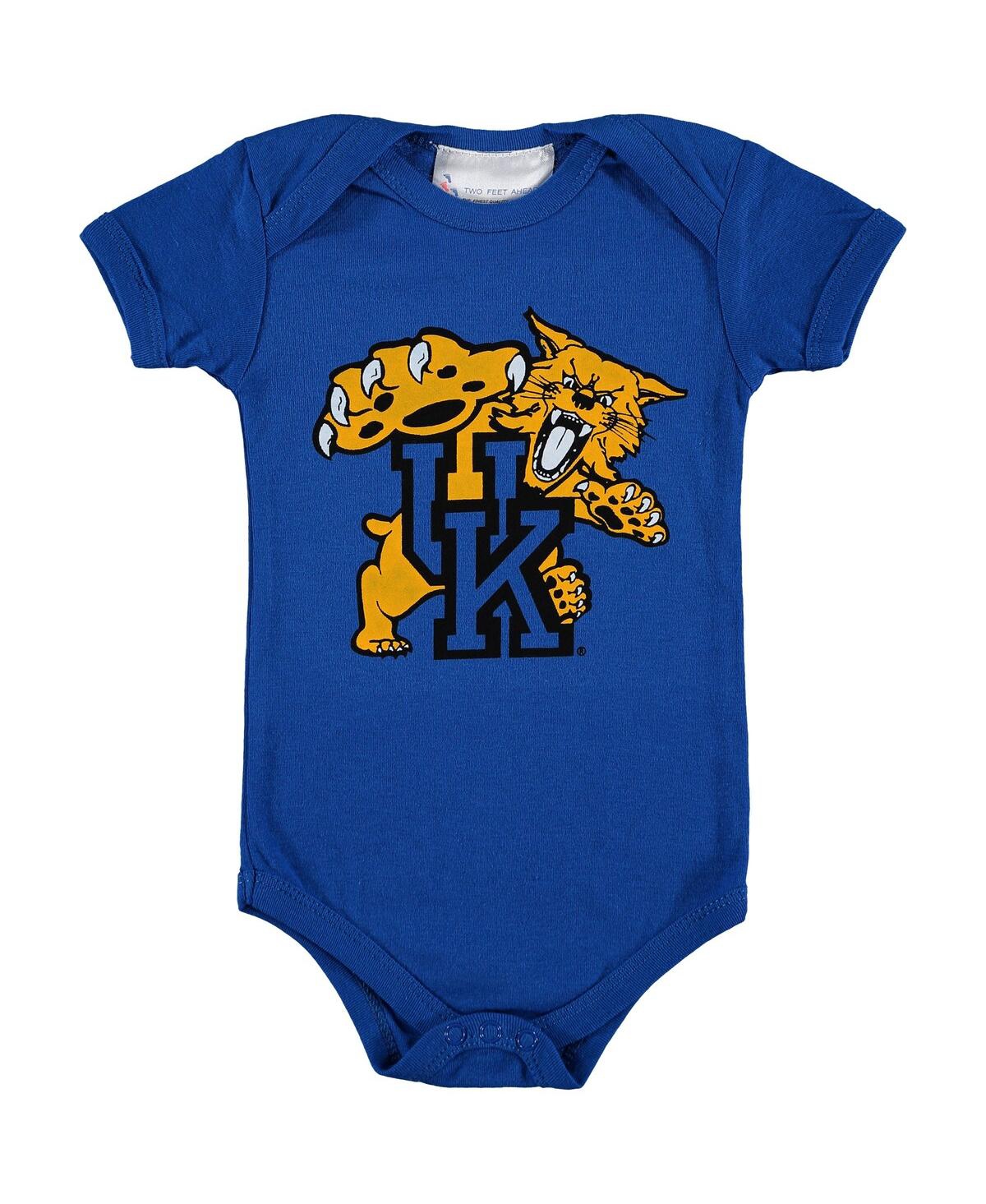 Shop Two Feet Ahead Infant Boys And Girls Royal Kentucky Wildcats Big Logo Bodysuit