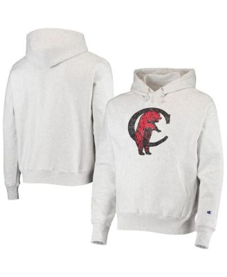 Men's Heathered Gray Cincinnati Bearcats Team Vault Logo Reverse Weave Pullover Hoodie