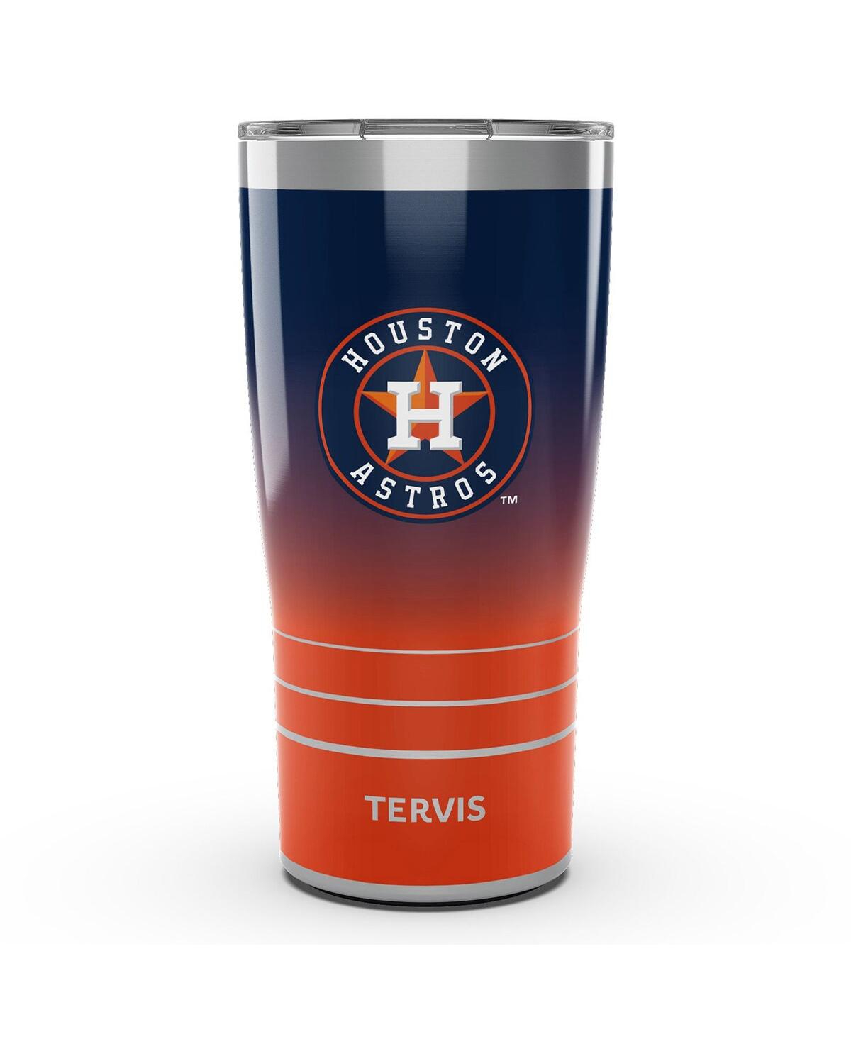Tervis Tumbler Houston Astros 20 oz Ombre Stainless Steel Tumbler In Navy,orange