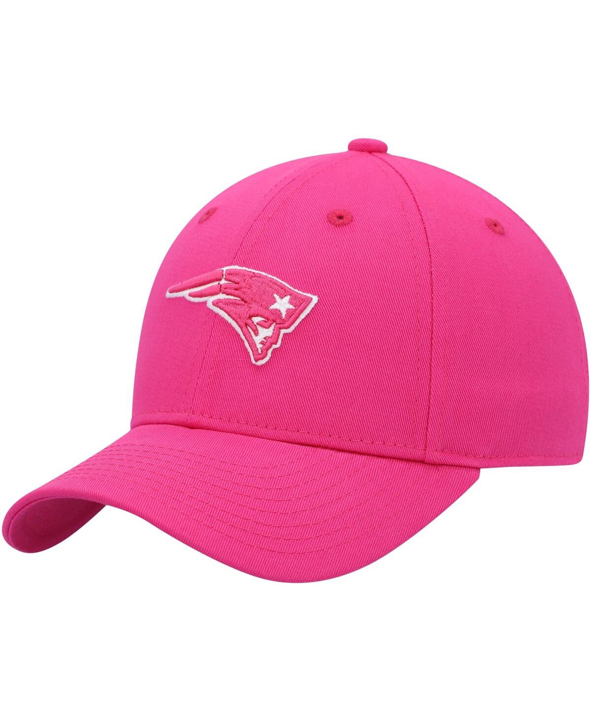 Outerstuff Kids' Big Girls Pink New England Patriots Structured Adjustable Hat