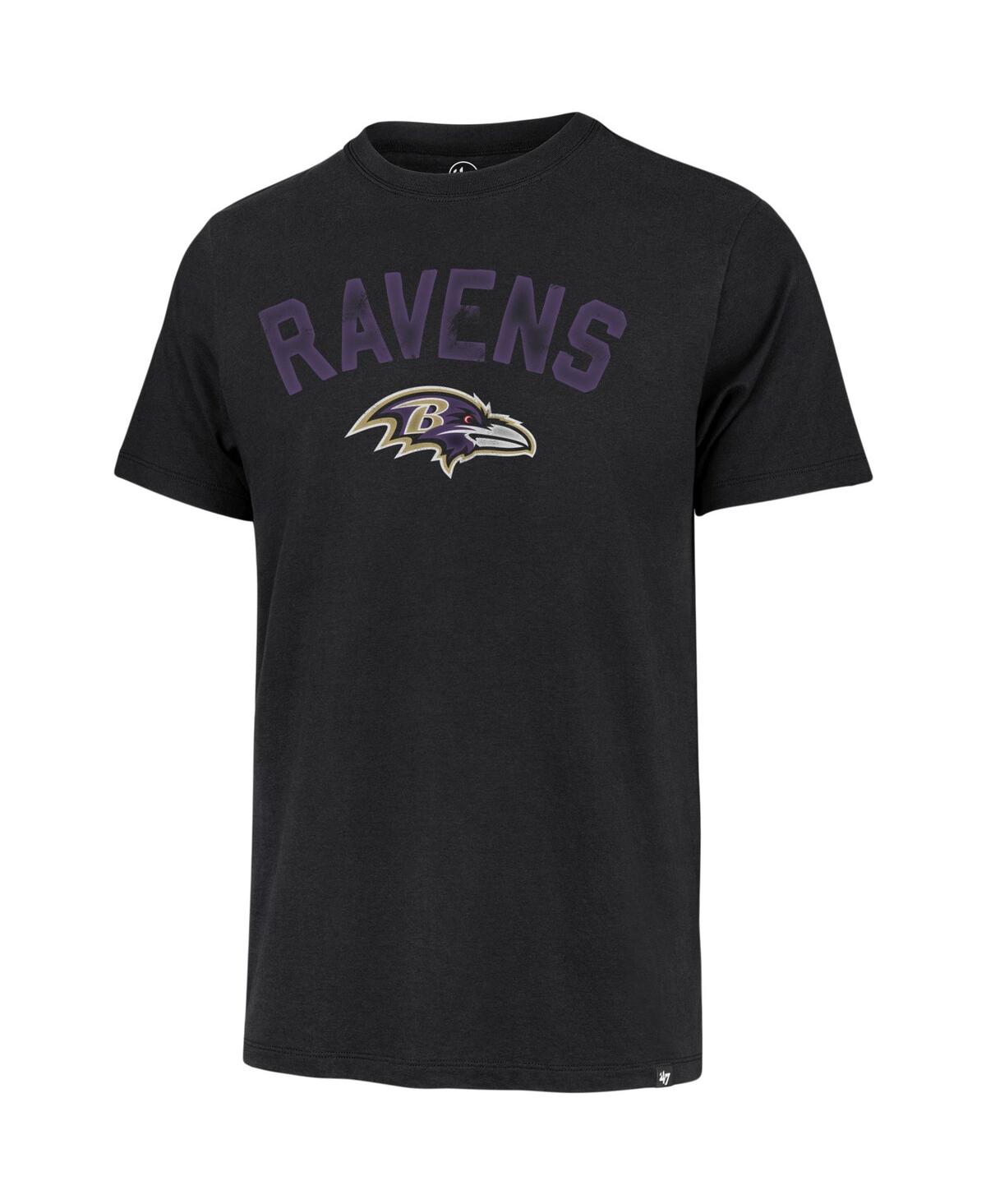 Shop 47 Brand Men's ' Black Baltimore Ravens All Arch Franklin T-shirt