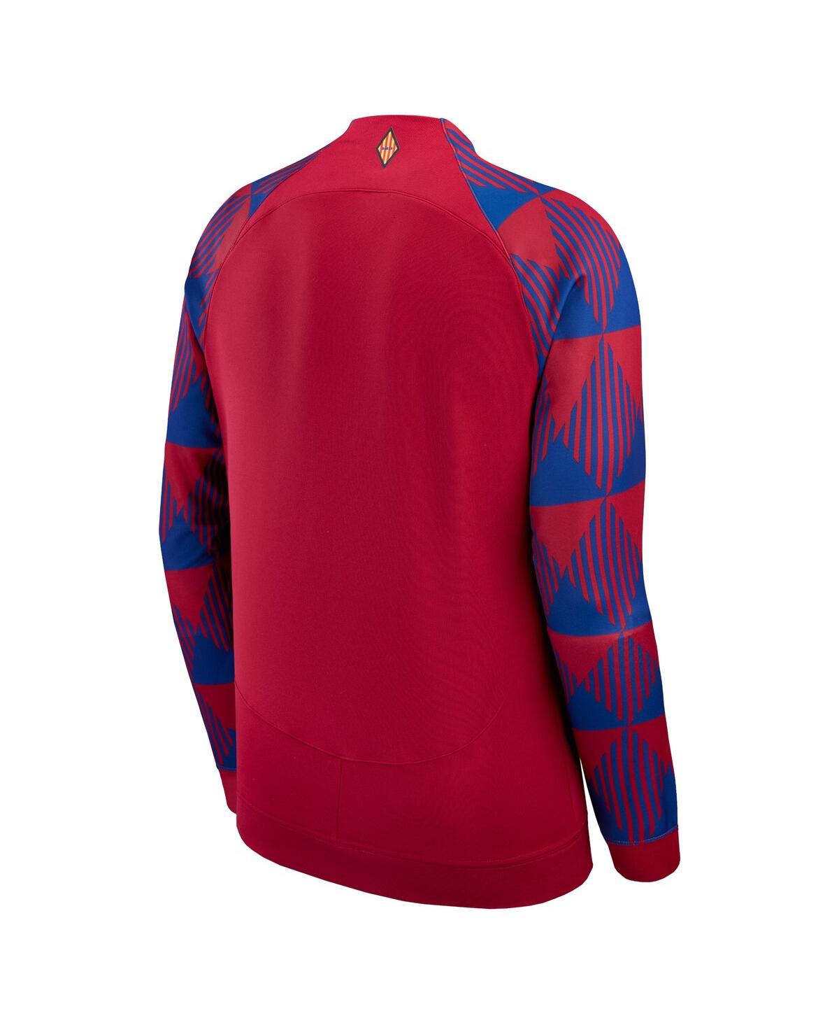 Shop Nike Men's  Red Barcelona 2023/24 Academy Pro Anthem Raglan Performance Full-zip Jacket