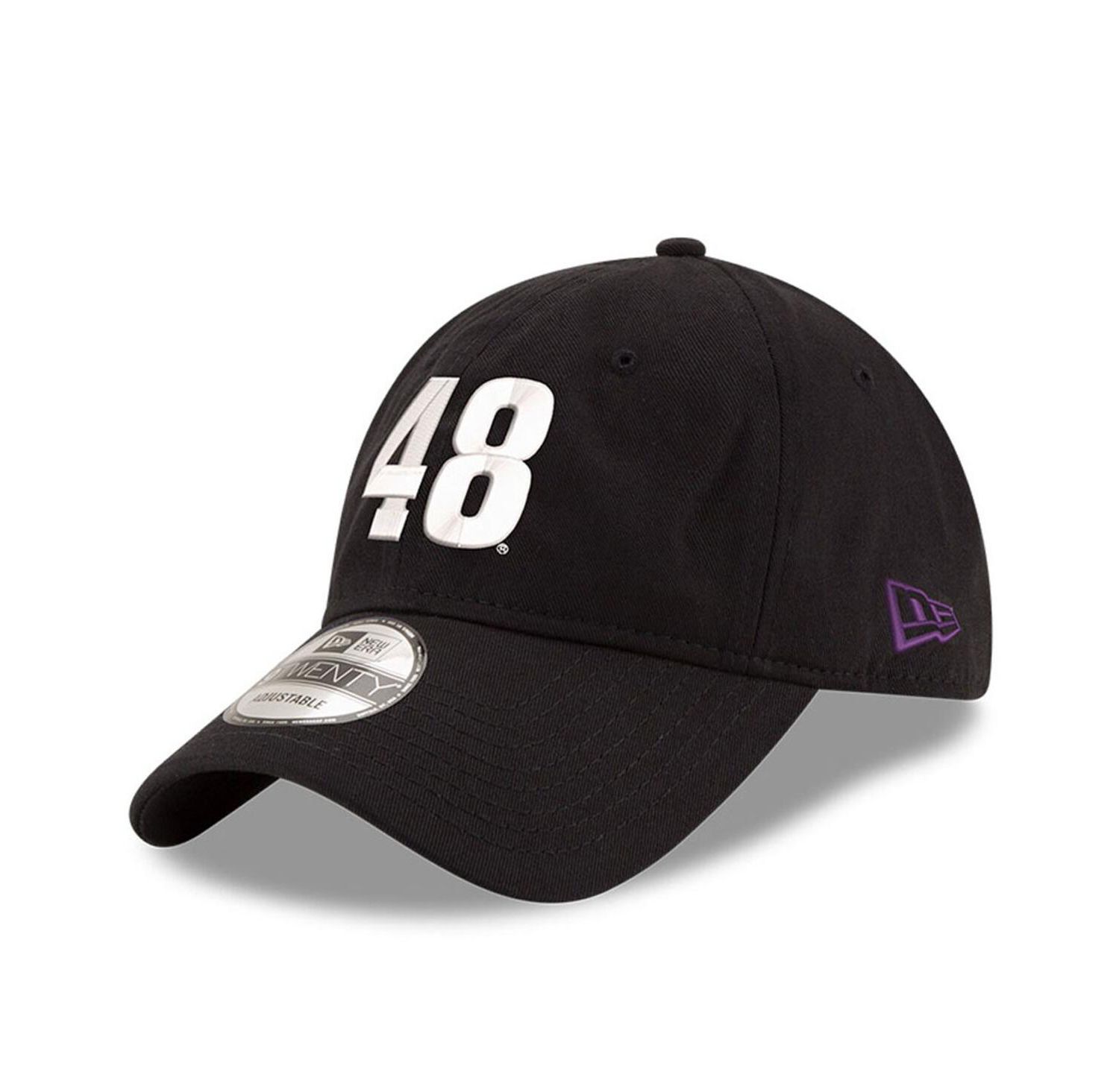 Men's Black Alex Bowman Enzyme Washed 9TWENTY Adjustable Hat