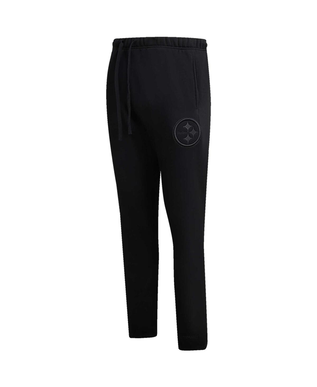 PRO STANDARD MEN'S PRO STANDARD BLACK PITTSBURGH STEELERS NEUTRAL FLEECE SWEATPANTS 