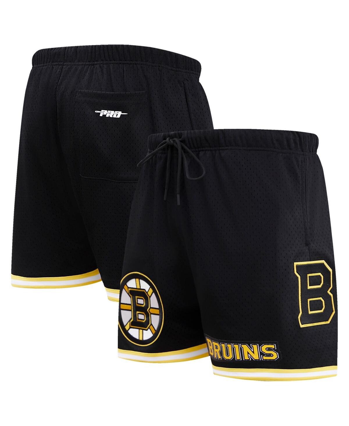 Pro Standard Black Boston Bruins Classic Mesh Shorts In Black