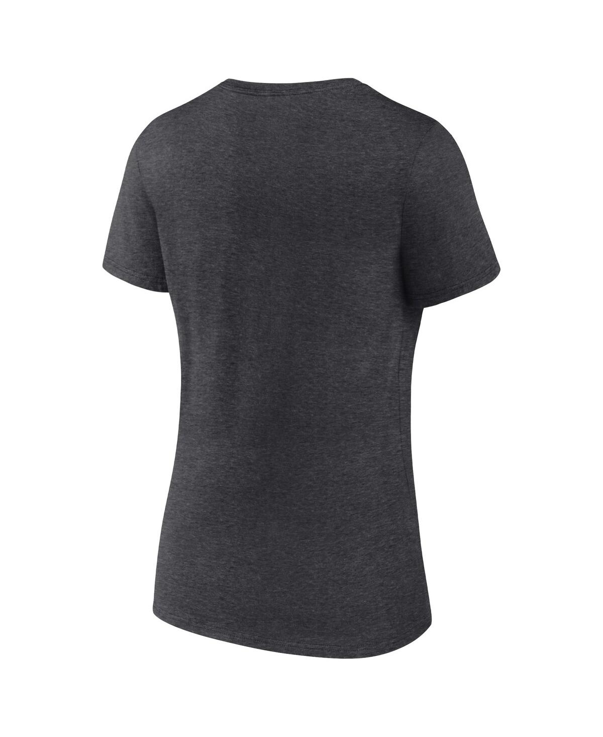 Women's FanaticsCincinnati Bengals 2021 Afc Champions Locker Room Trophy Collection V-Neck T-shirt - Heathered Charcoal