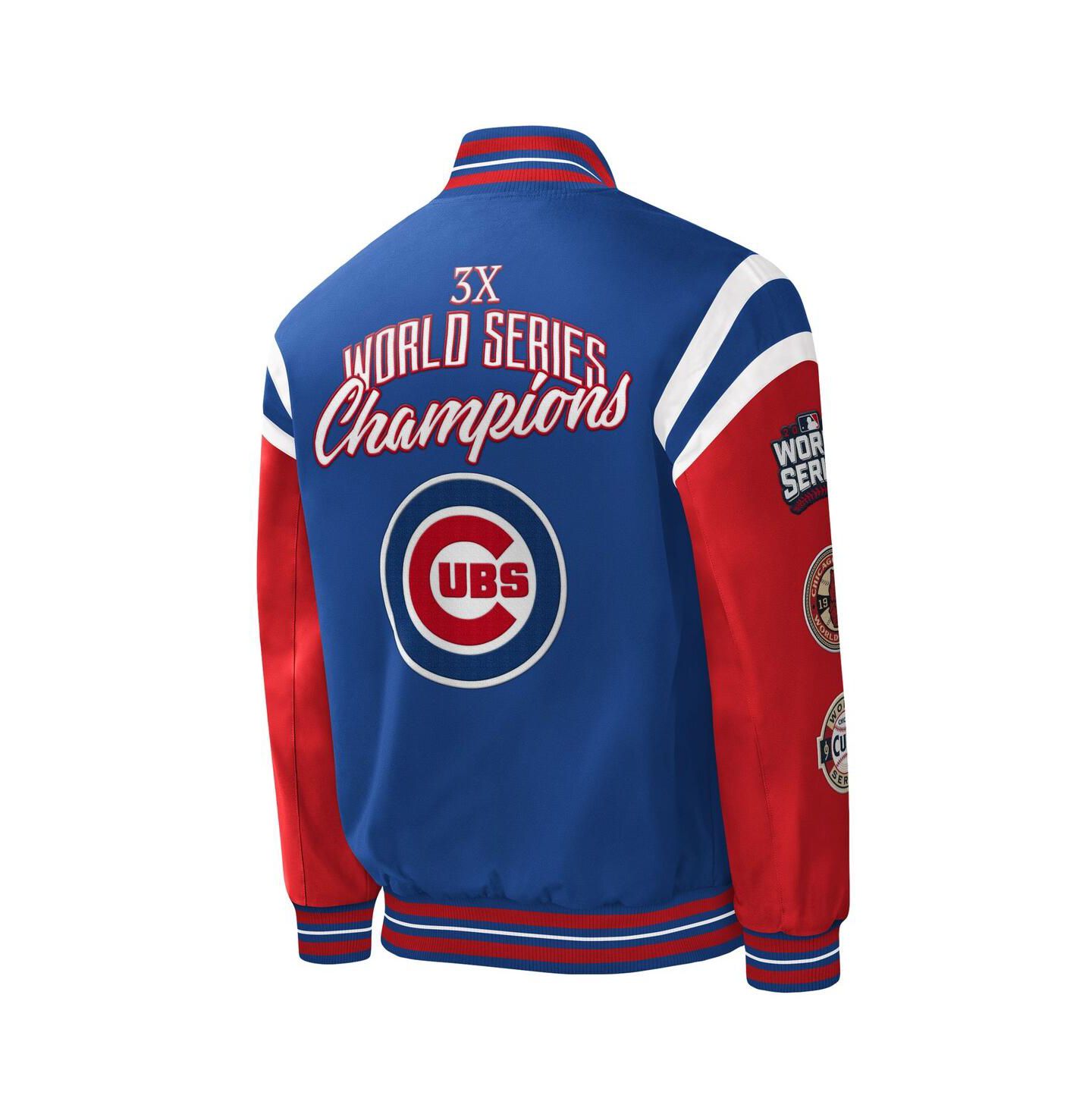 Мужская куртка G-III Sports by Carl Banks Royal Chicago Cubs Title Holder Full-Snap Varsity — фото 4