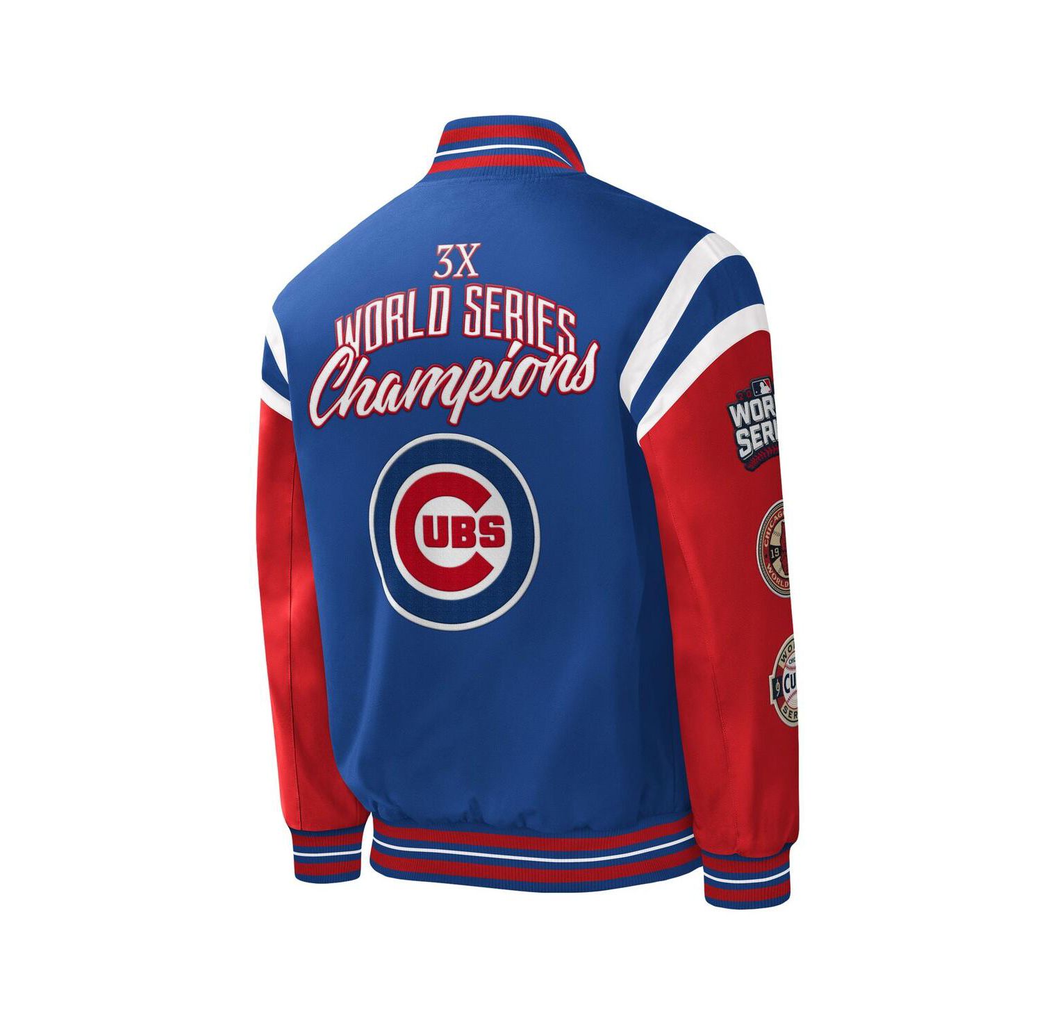 Men's Royal Chicago Cubs Title Holder Full-Snap Varsity Jacket