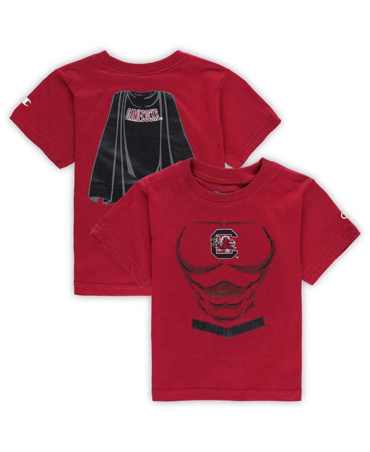 Champion Babies' Toddler Boys And Girls  Garnet South Carolina Gamecocks Super Hero T-shirt In Crimson