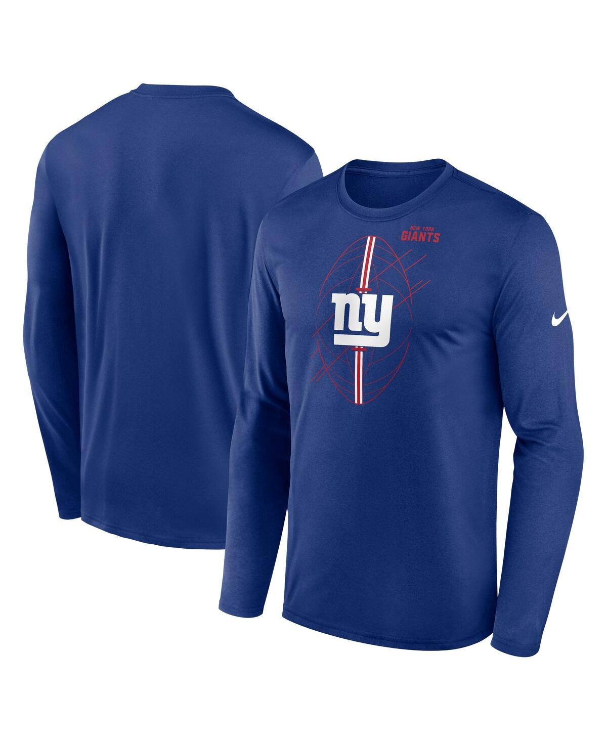 Nike Men's  Royal New York Giants Legend Icon Long Sleeve T-shirt