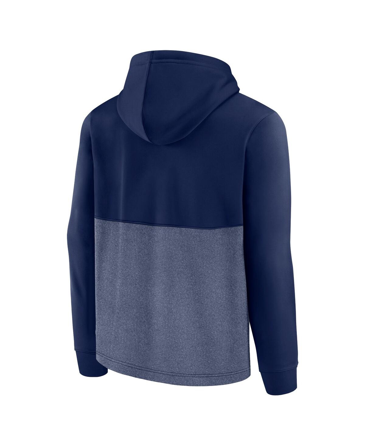 Fanatics Branded Deep Sea Blue Seattle Kraken Successful Tri-blend Pullover Hoodie In Deep Sea Blue