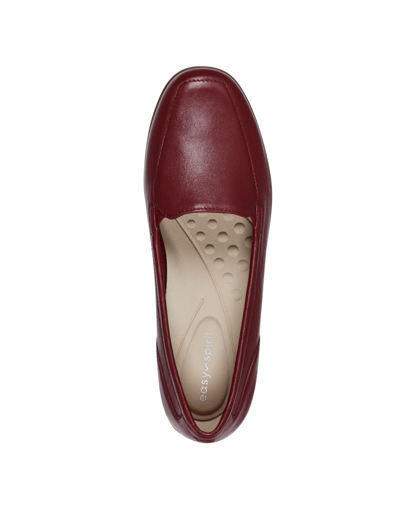 Женские туфли Easy Spirit Devitt Slip-On Loafer Flats, цвет: Тёмный красный кожаный — фото 4