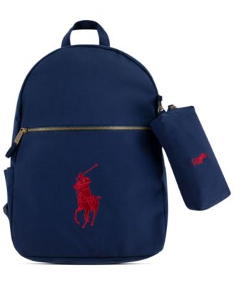 Polo Ralph Lauren Big Boys Canvas School Backpack with Matching Pencil Case Macy s