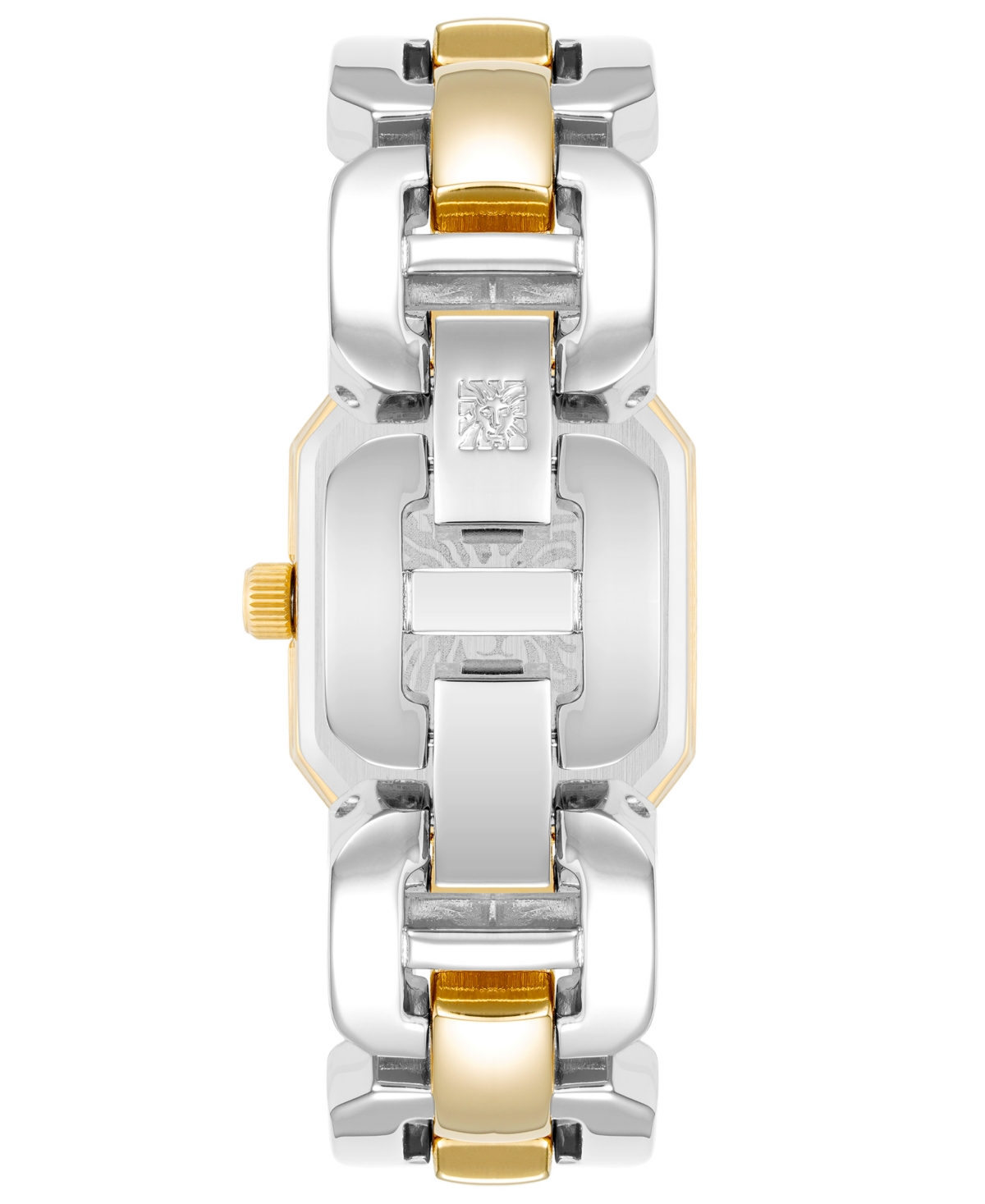 Anne Klein Women's Two-tone Alloy Watch 22mm X 38.5mm In White,silver-tone,gold-tone