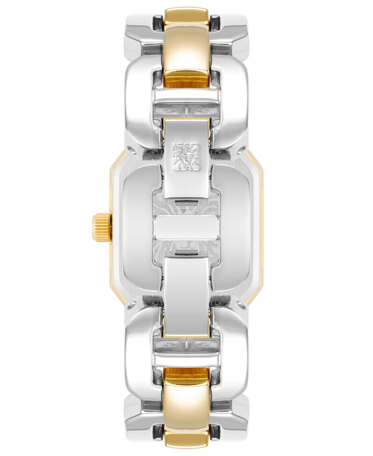 Shop Anne Klein Women's Two-tone Alloy Watch 22mm X 38.5mm In White,silver-tone,gold-tone