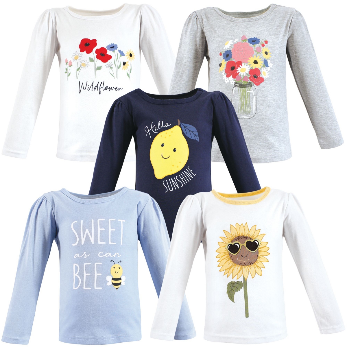 Hudson Baby Baby Girls Hudson Long Sleeve T-Shirts, Leopard Mamas Mini - Wildflowers