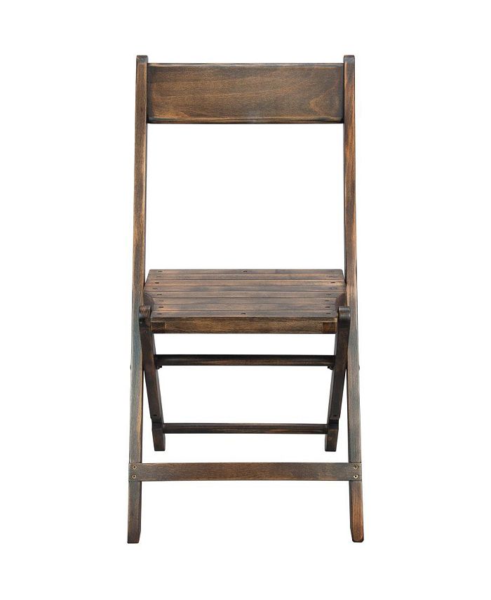Advantage Slatted Wood Folding Wedding Chair