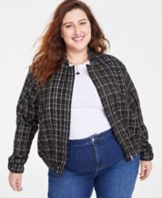 Macys plus discount size jean jacket
