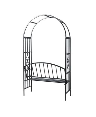 Garden Rose Arch with Bench