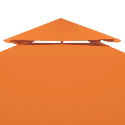Gazebo Canopy Orange Polyester with PVC coating 9.8 x 13.1 ft
