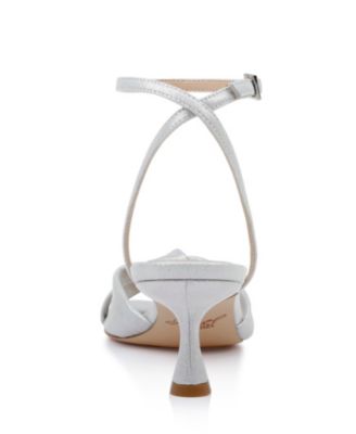 Women's Valarie Square Toe Kitten Heel Evening Sandals