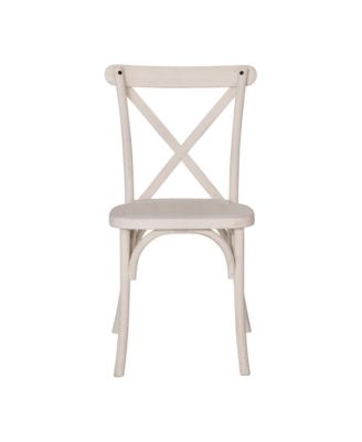 2-Pack Resin X-Back Chair