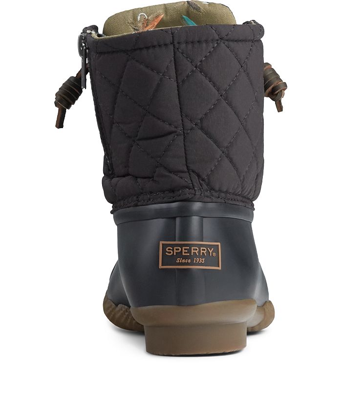 Sperry Women s Saltwater Waterproof Quilted Duck Boots Macy s