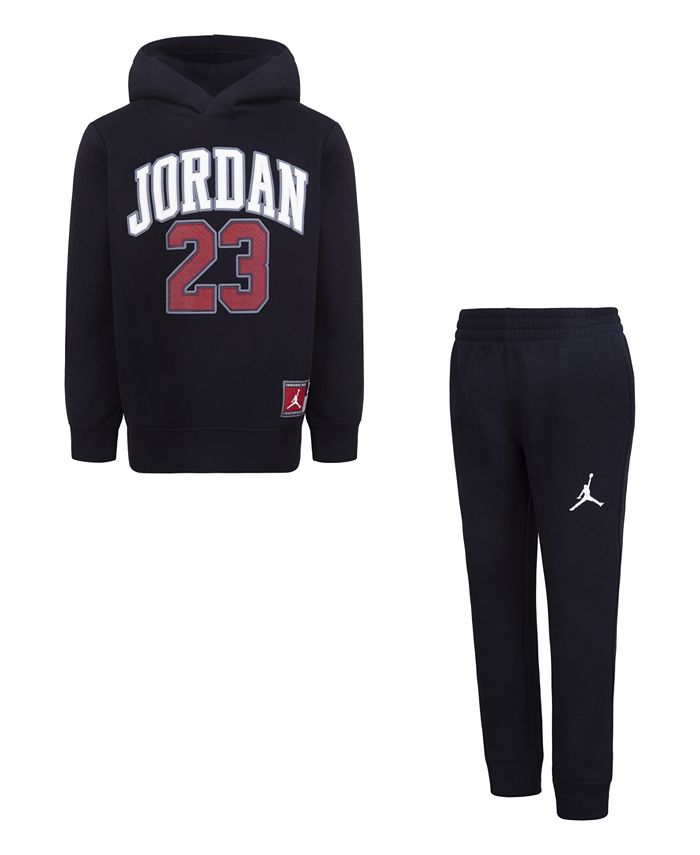 Jordan Little Boys Jersey Pack Pullover Hoodie and Jogger Pants