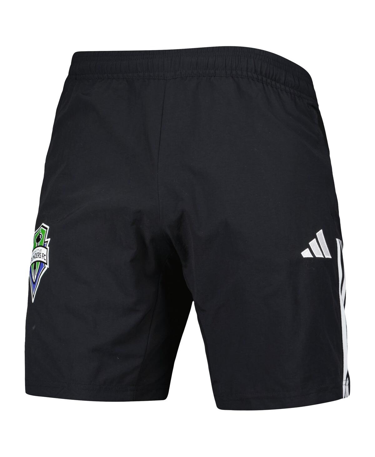 Shop Adidas Originals Men's Adidas Black Seattle Sounders Fc Downtime Shorts