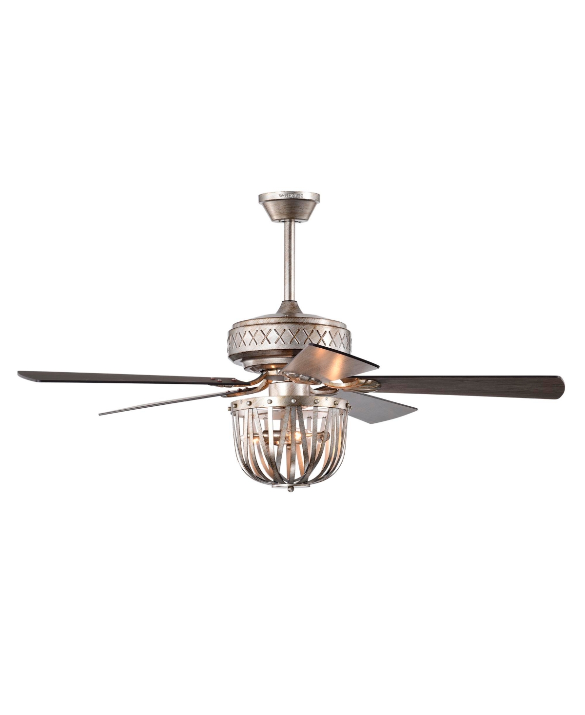 Home Accessories Emani 52" 3-light Indoor Ceiling Fan With Light Kit And Remote In Antique Silver