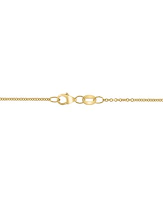 EFFY&reg; Diamond Baguette & Round Vertical Bar 18" Pendant Necklace (1/2 ct. t.w.) in 14k Gold (Also available in 14k White Gold)