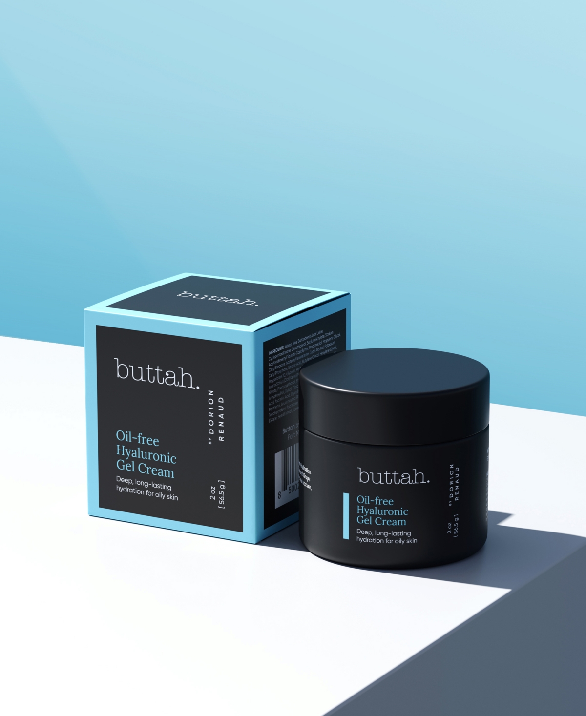 Buttah Skin Oil-Free Hyaluronic Gel Cream, 2-oz
