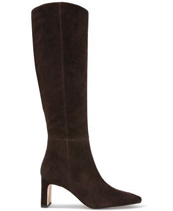 Sam Edelman Sylvia Wide Calf Snip Toe Knee High Dress Boots Macy s