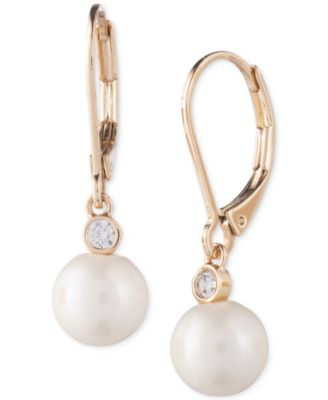 Lauren Ralph Lauren - Gold-Tone Imitation Pearl Drop Earrings