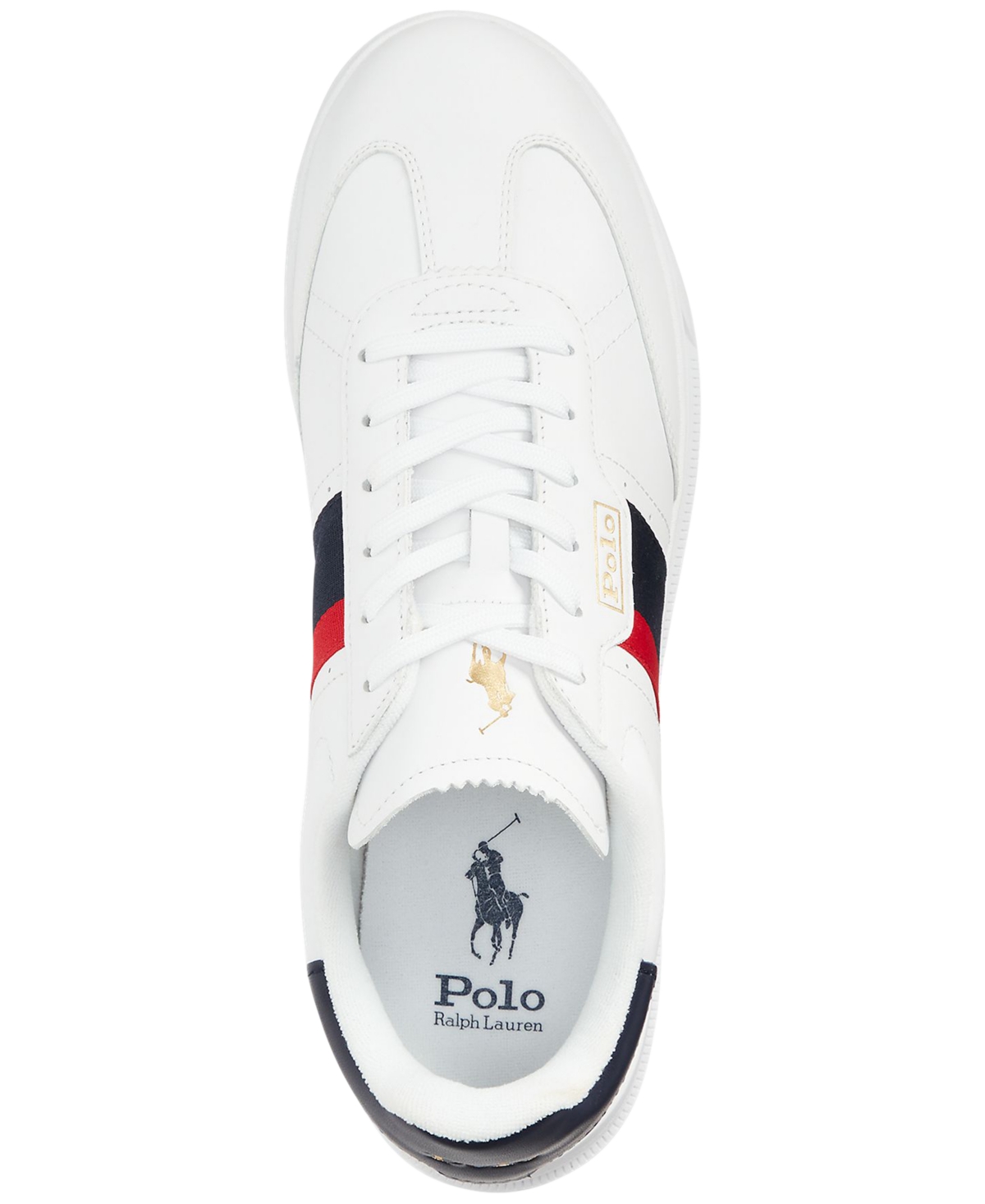 Polo Ralph Lauren Men's Heritage Aera Lace-Up Sneakers -Red/Blue