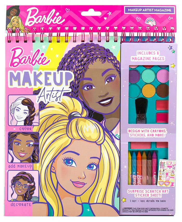 Barbie Makeup Magazine Set, 63 Piece - Multi