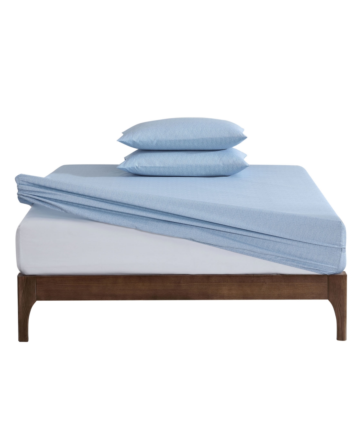 Nautica Closeout!  Microfiber 2 Piece Sheet Set, Twin/twin Xl In Herringbone