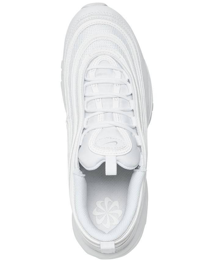 Nike Men's Air Max 97 White Bullet Casual Sneakers from Finish Line - Macy's