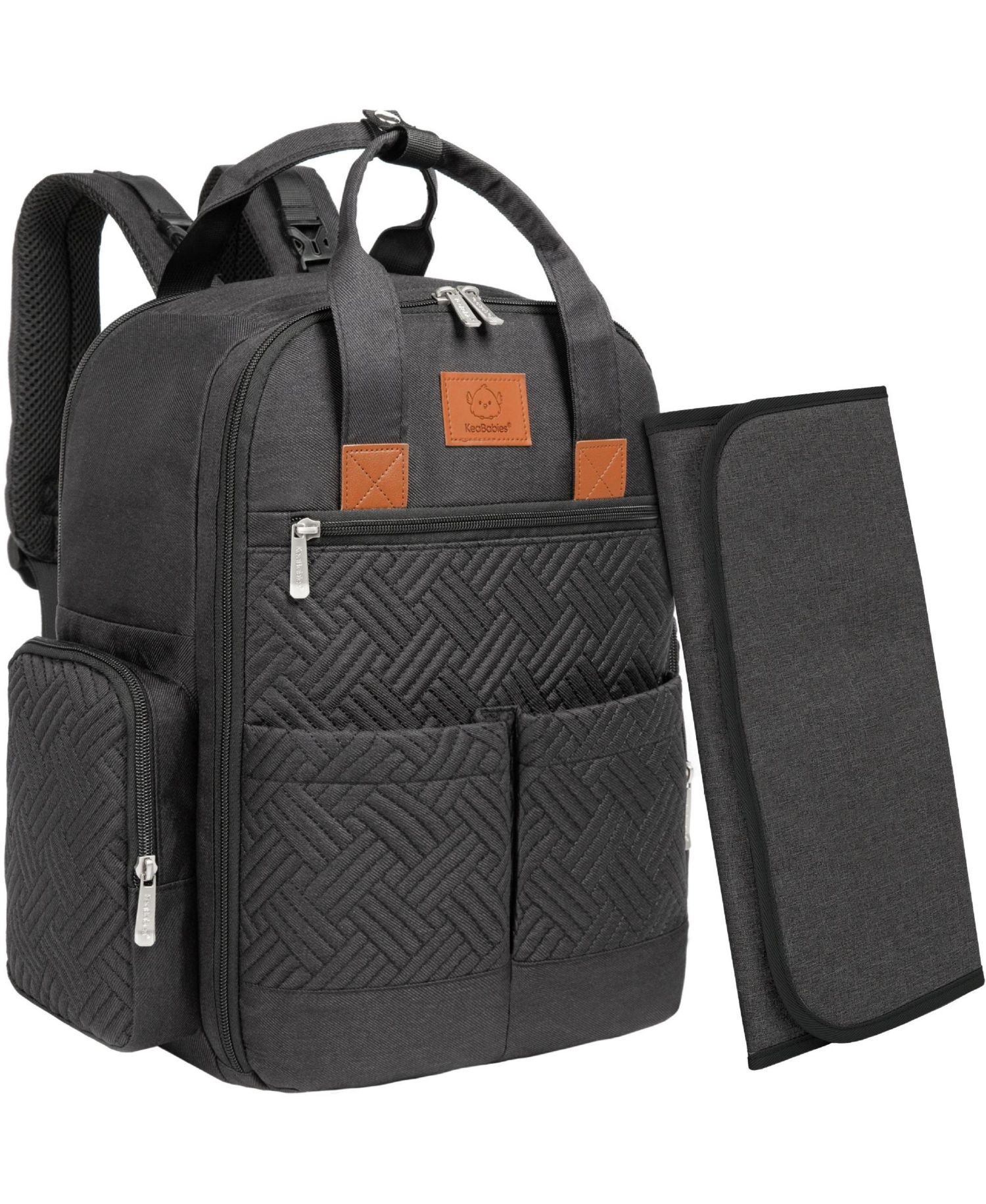 Bree Diaper Bag Backpack, Waterproof Baby Diaper Bags with Changing Pad, Girl, Boy, 2 Kids Travel Essentials