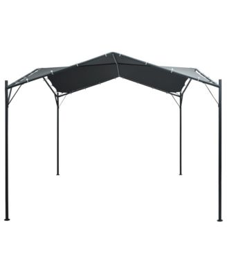 Gazebo Pavilion Tent Canopy 9.8ft x9.8ft Steel Anthracite