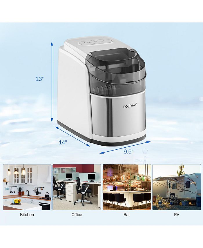 Costway Countertop Ice Maker 26.5lbs/Day SelfCleaning Machine Macy's