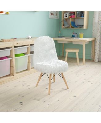 Kids Shaggy Dog Accent Chair - Desk Chair - Playroom Chair