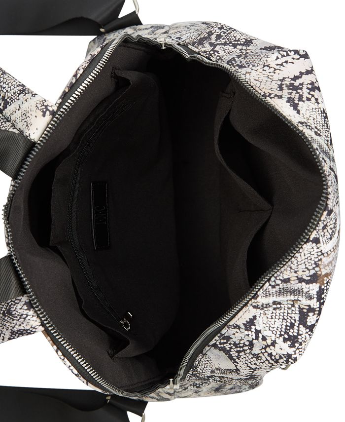 I.N.C. International Concepts Karissaa Faux Leather Small Backpack, Created for Macy's - Black Glaze