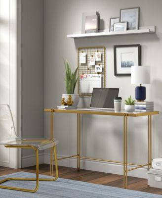 Lambert 15" Linen Shade Tall Ceramic Mini Lamp