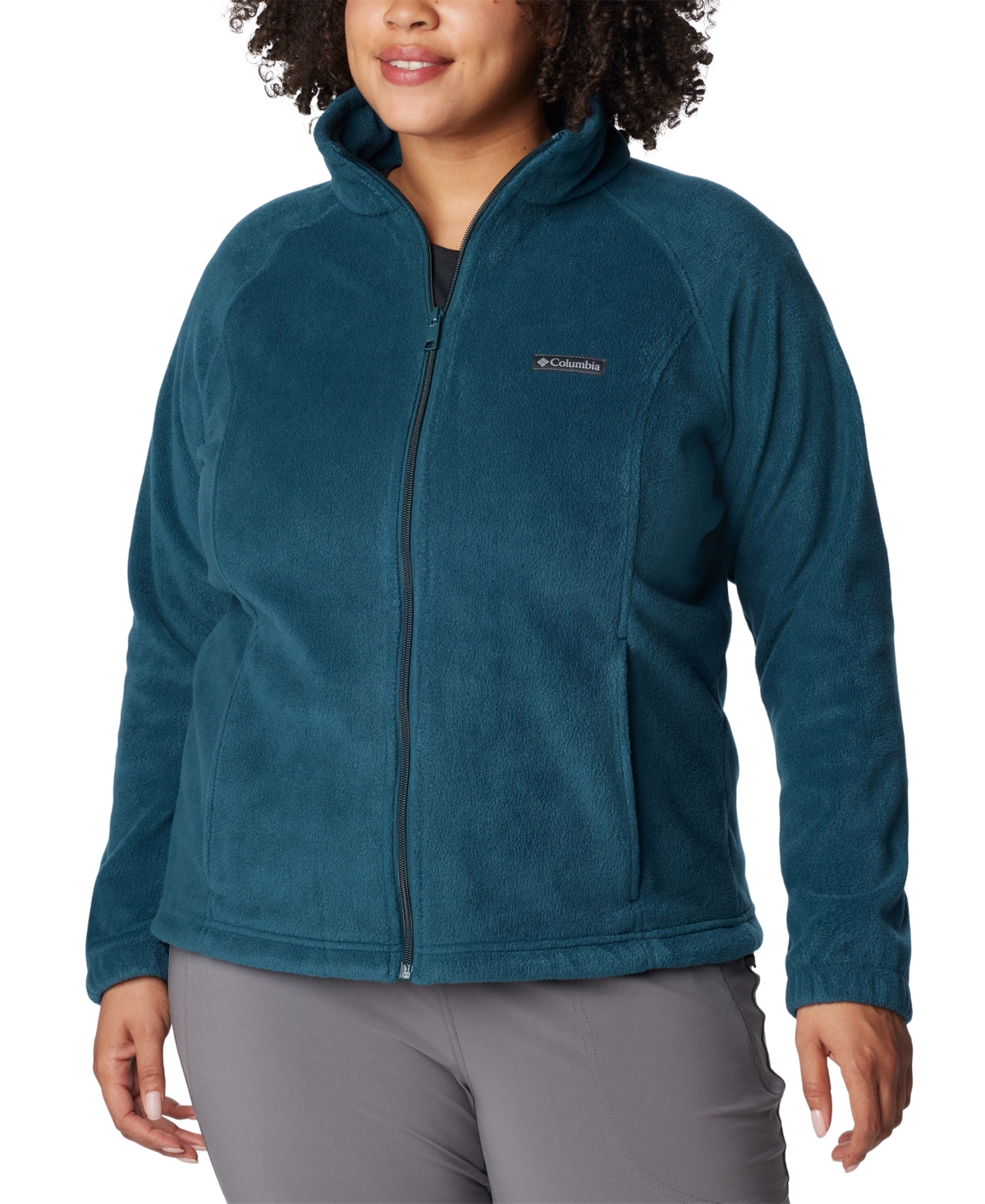 Columbia Plus Size Benton Springs Fleece Jacket In Night Wave