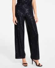 075- Look Mode Stretch Pant Black Sequin Patch – A'Tu Jewelry and Clothing